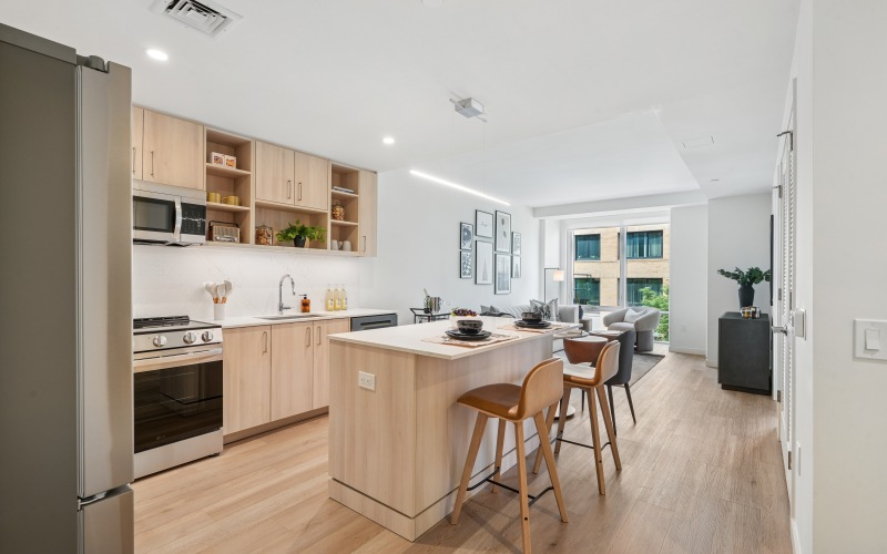 kitchen with island